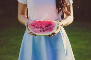 Female Person Fruit Watermelon Hands
