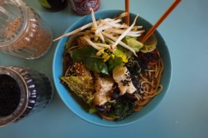 Asian Noodle Soup Tofu Bowl Vegetable Vegan